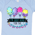 thumbnail image 4 of Inktastic I'm Just Here for the Sweets with Spun Sugar Candy Boys or Girls Baby Bodysuit, 4 of 5