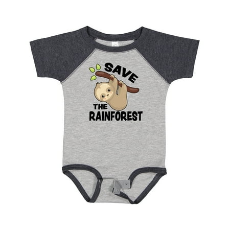 

Inktastic Save the Rainforest with Cute Baby Sloth Gift Baby Boy or Baby Girl Bodysuit
