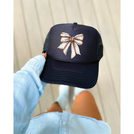 Baseball Bow Trucker Hat