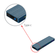 thumbnail image 5 of M.2 M Key SSD Enclosure Case 10Gbps/5Gbps USB3.1 NGFF Protocol USB-C Mobile Case Aluminum Alloy with RGB Light-Black, 5 of 5