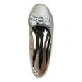 thumbnail image 6 of Badgley Mischka Low Heeled Ballerinas (Little Kid Sizes), Silver Shimmer, 11, 6 of 8