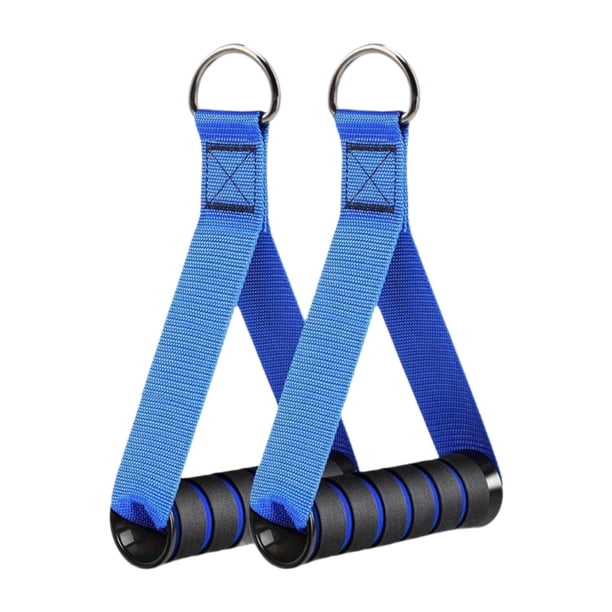 2 de ejercicio para máquina de cable, mango ergonómico, agarres resistentes con anillo en D, agarres de banda de resistencia para entrenamiento.