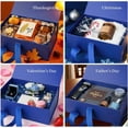 thumbnail image 3 of Blue Gift Box with Magnetic Lids, 10.2 x 7.5 x 3.2 Inch Gift Boxes for Presents Anniversary Birthday Celebration Christmas, 3 of 13