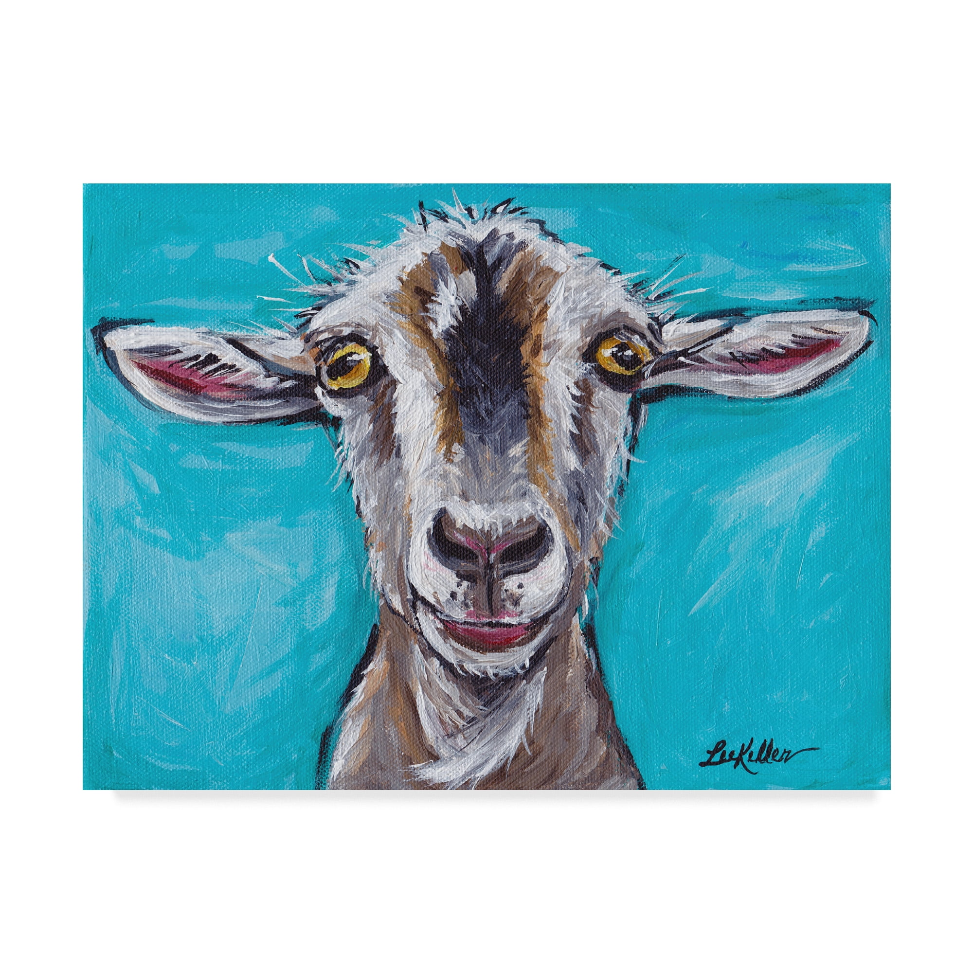 Baby Goat Painting 8 x 10 inches ready to frame Fun Modern Watercolor Print Popular Modern Wall Art Home Decor Trending Nursery Decor Poster Animal Painting