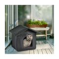 thumbnail image 4 of Casa para gatos resistente a la intemperie al aire libre, casa para perros interior, tienda de campaña plegable resistente a la intemperie para gatos, tela Oxford cálida para invierno, M, 4 of 5