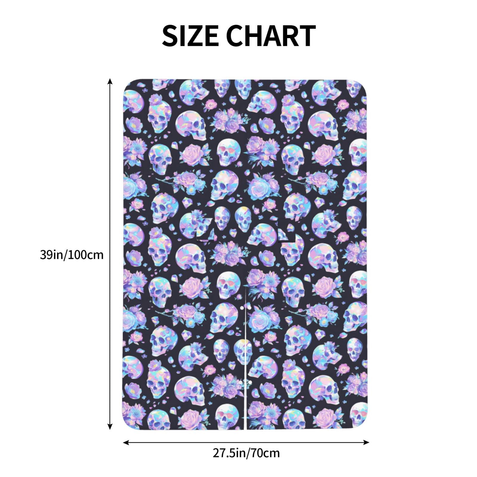 Naloa Blue Skull Flower Baby Car Seat Cover, Breathable Baby Carrier Cover, Multiuse Baby Carrier Cover & Nursing Breastfeeding Cover