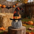 thumbnail image 7 of Halloween Gnomes Ornament, Gnome Figurine with Witch Hat Tabletop Decor for Indoor Display, Halloween Gnome Decorations for Desk, Shelf, Office Seasonal Home Decor Party Suppies & Gifts, Orange, 7 of 7