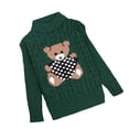 thumbnail image 7 of Mifsaly Toddler Boys Girls Turtleneck Sweater Kids Long Sleeve Chunky Knit Warm Pullover Sweaters, 7 of 7