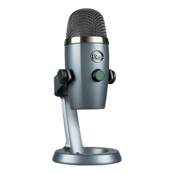 Blue Yeti Nano Professional Condenser USB Microphone with Multiple Pickup Patterns & No-Latency Monitoring for  and Streaming on PC & Mac - Shadow Gray