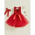 thumbnail image 4 of Cjfdfy Toddler Baby Girl Birthday Party Princess Sequins Tutu Dress Baby Girls Summer Cake Smash Outfit Sleeveless Backless Shinny Formal Wedding Tulle Gown Dresses, 4 of 9