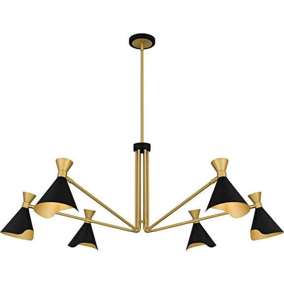 ADN5052MBK Quoizel Lighting Arden - 6 Light Chandelier-17.5 Inch Tall and 52 Inch Wide