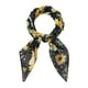thumbnail image 1 of Bufandas de gasa para mujer - 27.6 X27.6 - Pañuelo cuadrado con estampado floral Pañuelo para el cuello Pañuelo para el cuello Girasol negro 70x70cm/27.6x27.6 inches(LxW), 1 of 5