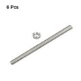 thumbnail image 3 of Uxcell 6Pack M8 x 350mm Fully Threaded Rod w 6Pack Hex Nuts, 1.25mm Pitch 304 Stainless Steel Right Hand Threaded Rod, 3 of 7