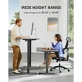 thumbnail image 3 of Kyspho Height Adjustable Electric Standing Desk, 55 x 28 Inches Sit Stand up Desk, Large Memory Computer Home Office Desk with Two-Piece Desktop (Grey), 3 of 8