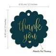 thumbnail image 6 of Inkdotpot Gold Foil Paper Hang Tags Thank You Bridal Shower Favor Tags 100 Pieces, 6 of 7