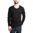 thumbnail image 3 of G-Style USA Men's Lightweight Cotton Blend Long Sleeve T-Shirt MTSC13161 - Black - X-Large, 3 of 5