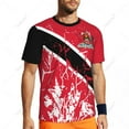 thumbnail image 5 of Exclusive design Trinidad And Tobago Flag Grain 3D Printed Men For Running Bike Soccer Tennis Fitness Sports tshirt Mesh T-shirt, 5 of 16