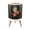 Color 4, variant on Small Trash Can with Lid Vintage Wall Clock Roses Gears Steampunk Style 1.8 Gallon Dog Proof Trash Can Round Garbage Can Waste Bin Wastebasket for Bathroom Bedroom Living Room