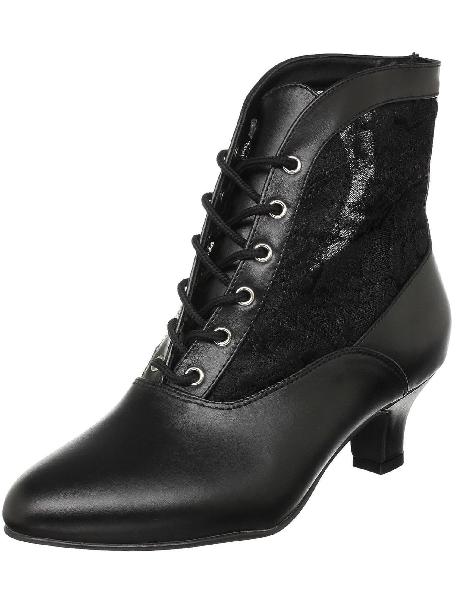 2 inch black ankle boots