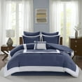 thumbnail image 3 of Comfort Spaces Malcom King 7pc Comforter Set - Navy, 3 of 10