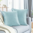thumbnail image 1 of Lot de 2 Housses de Coussin en Velours Décoratives, Douces, Carrées, 20 Pouces x 20 Pouces, 1 of 7