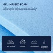 Avenco Twin Size Memory Foam Mattress 8 inch Bed in a Box Medium Soft