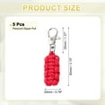 thumbnail image 2 of Uxcell Paracord Zipper Pull Polyester Zipper Pulls Replacement Woven Rope with Metal Clasp for Clothing Accessories Red, 2 of 7