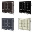 thumbnail image 5 of Zimtown 2 Hanging Clothes Rack Organizer Closet Armoire Durable Storage Wardrobe Beige, 5 of 7