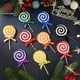 thumbnail image 3 of 12 piezas de bastones de caramelo de plástico para Navidad, adornos de menta para árbol de Navidad, piruletas de caramelo, decoración artesanal para fiestas navideñas en casa (naranja), 3 of 6