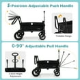 thumbnail image 4 of Infans Wagon Stroller for 2 Kids Push Pull Double Stroller with Adjustable Handle, 4 of 7