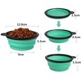 thumbnail image 2 of 2 Piezas Cuenco Plegable para Perros Cuenco de Silicona Plegable para Perros, Cuencos de Viaje para Perros y Gatos Cuencos de Viaje de Silicona Plegables para Perros, Azul Claro y Verde Claro 350 ml, 2 of 4