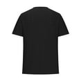 thumbnail image 4 of safuny Women's Trendy Loose Basic Tops Clearance Solid Tops Puff Sleeve Tees Round Neck Shirts Elegant Eyelet Vintage Clothing 2024 Fashion Summer Black XL, 4 of 6