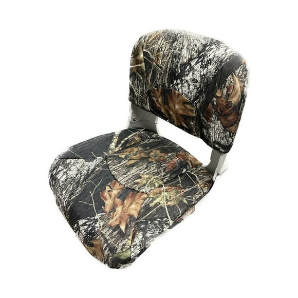 Blue Dog Marine Siège moulé rabattable avec coussins, siège de bateau de pêche avec vis en acier inoxydable, chaise de bateau pliante, chaises capitaine pour bateau de pêche – Camouflage