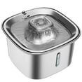 thumbnail image 1 of Stainless Steel Cat Water Fountain, 101oz/3L Pet Fountain Automatic, 1 of 5