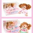 thumbnail image 4 of 8 Piece Doll Bath Set with Doll  Crib-Shaped Bathtub  Robe and Bath Toys Accessories -8Inch TYPE-A, 4 of 6