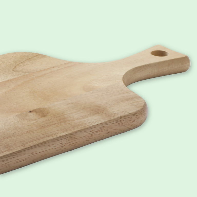 Solid Olive Wood Board for Presentation Cutting Serving With Hole Handle 