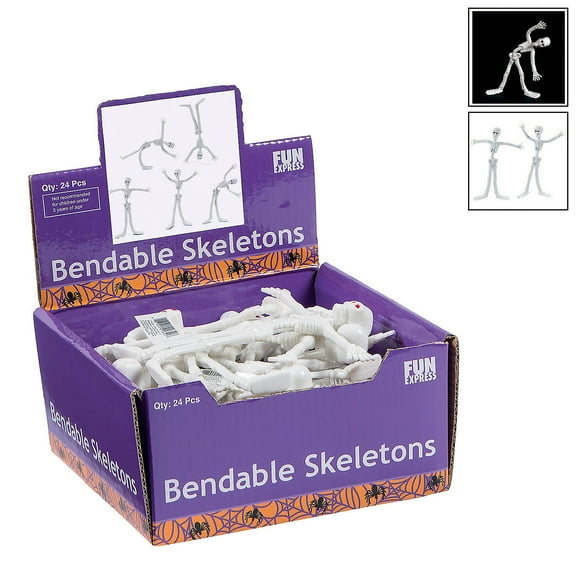 Bendable Skeletons(2Dz/Db) - Party Favors - 24 Pieces