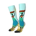 thumbnail image 2 of Daiia Sports Socks African Women Printed Novelty Crew Socks for Men Women Knee High Socks Cotton Socks Soft & Breathable Support Unisex Socks, 2 of 9