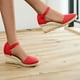 thumbnail image 4 of Amzcrzy Zapatos de mujer,Zapatos de mujer,Zapatillas de mujer, Sandalias de verano para mujer con plataforma y tacón de cuña y punta cerrada, informales Sandalias Mujer Zapatillas De Casa, 4 of 7