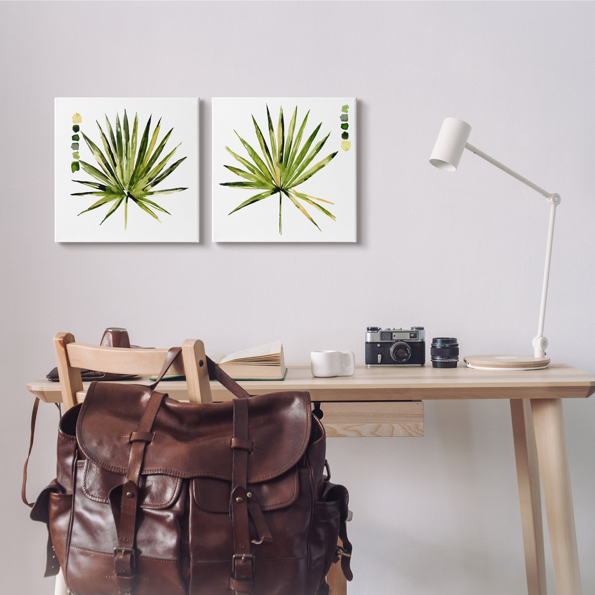 Stupell Industries Spiky Aloe Palm Plant Paint Hue Guide,24 x 24, Design by Jennifer Paxton Parker