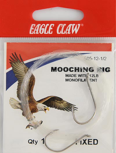 Eagle Claw 585H-12-1/2 Salmon Fixed Mooching Rig, Assorted Size