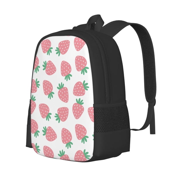 Disketp Strawberry Mochila Minimalista de Gran Capacidad, Mochila de Viaje para Escuela, Trabajo o Uso Diario