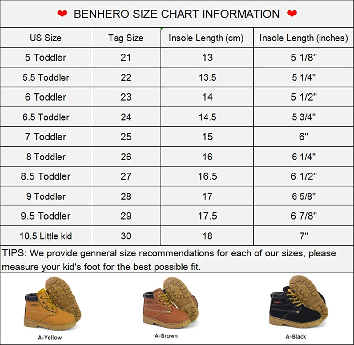 Toddler Baby Boys Girls Boots Kid Classic and Waterproof Hiking Outdoor Boots Rain Winter Snow Ankle Booties(Toddler/Little Kid)