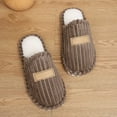 thumbnail image 5 of KANG Cozy Slippers And Stylish Indoor Stripe Slippers For Couples Warm And Comfortable Home Footwear, 5 of 7