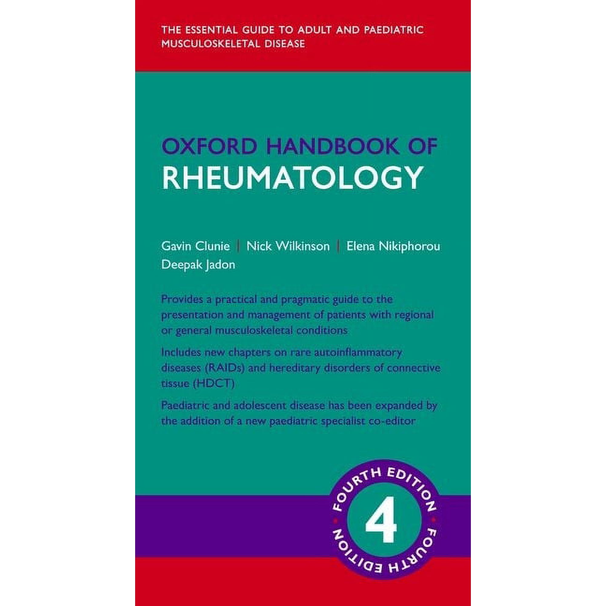 Oxford Medical Handbooks Oxford Handbook of Rheumatology 4e, (Paperback)