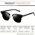 thumbnail image 4 of Gafas de sol Joopin semi al aire polarizadas UV400 retro negras, 4 of 6