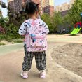 thumbnail image 3 of Mochila de lona con estampado de dibujos animados para niños y Ehuebsd niñas morral pequeño de viaje portátil femenino 2021, 3 of 9