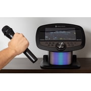 The Hub 2.0, WIFI karaoke system with 2 wireless Microphones and built-in Music Apps ( YouTube, Spotify …), Black