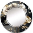 thumbnail image 3 of DESIGN ART Designart 'Grey Gold Flower Bouquet I' Printed Floral Wall Mirror 20in.x30in., 3 of 5