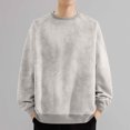 thumbnail image 2 of Annhoo Sweatshirts for Men Loose Crew Neck Long Sleeve Trendy Tops Casual Oversized Pullover Outdoor Comfy Pullovers, 2 of 6